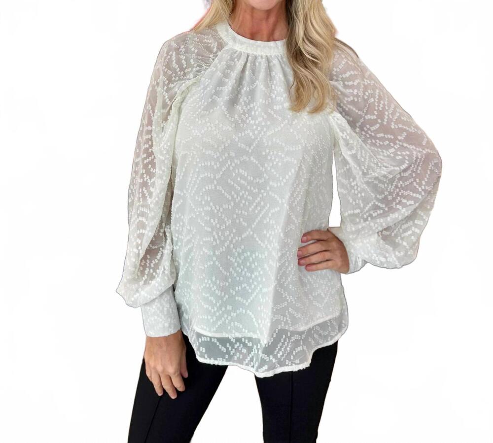 NEW MARY SQUARE veronica top in marshmallow